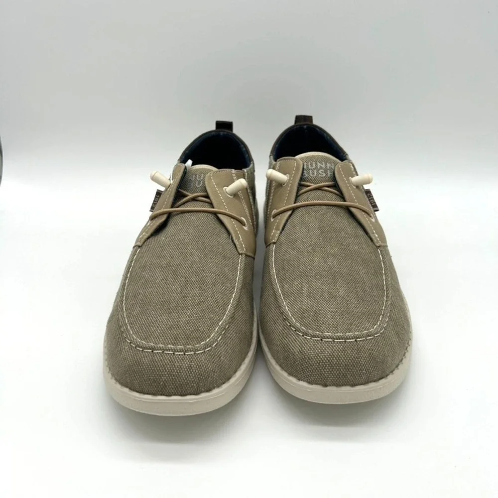 Nunn Bush Brewski Men's Size 10.5M  Stone/Pierre Moc Toe Slip-On Shoes -Open Box